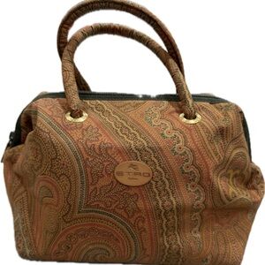 Etro Rare Vintage Paisley Pattern Handbag